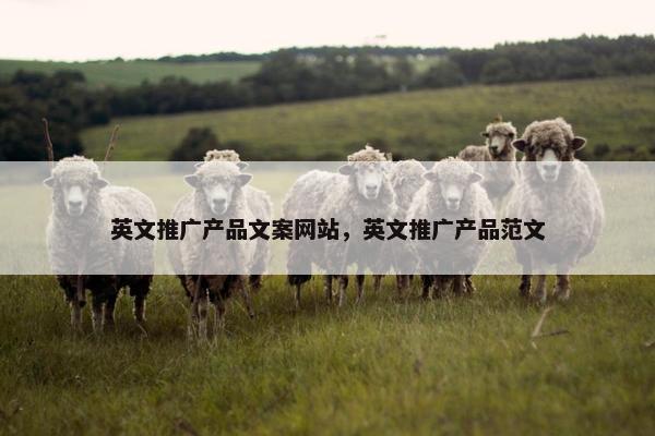 英文推广产品文案网站，英文推广产品范文