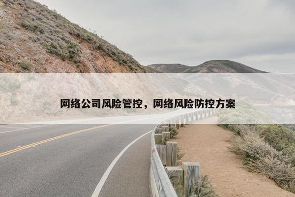 网络公司风险管控，网络风险防控方案
