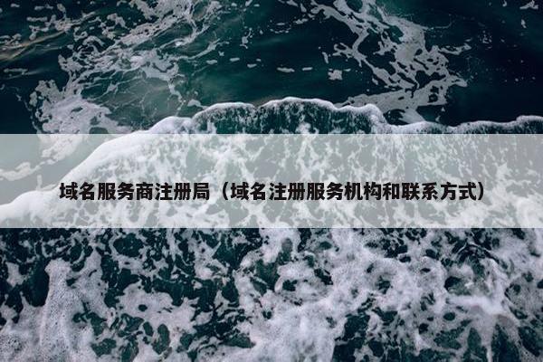域名服务商注册局（域名注册服务机构和联系方式）