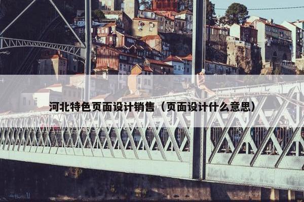 河北特色页面设计销售（页面设计什么意思）