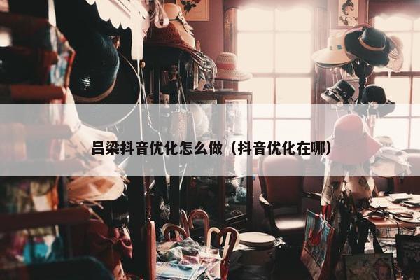 吕梁抖音优化怎么做（抖音优化在哪）