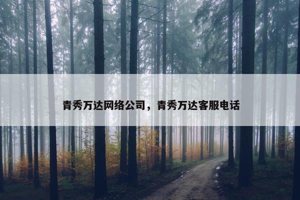 青秀万达网络公司，青秀万达客服电话