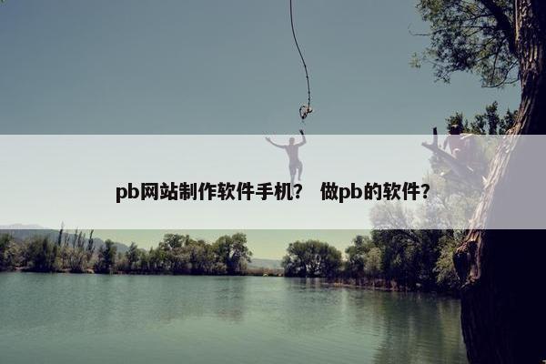 pb网站制作软件手机？ 做pb的软件？