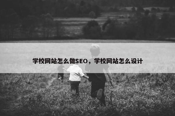 学校网站怎么做SEO，学校网站怎么设计