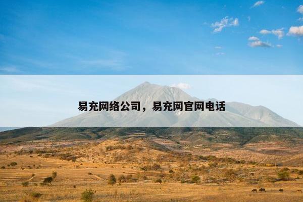 易充网络公司，易充网官网电话