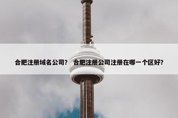 合肥注册域名公司？ 合肥注册公司注册在哪一个区好？