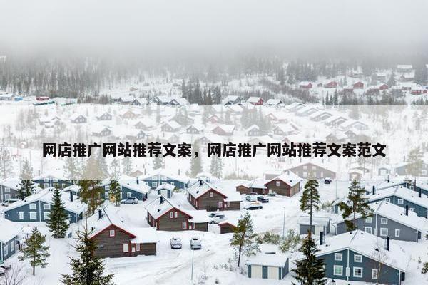 网店推广网站推荐文案，网店推广网站推荐文案范文
