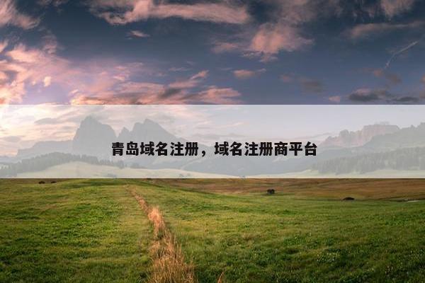 青岛域名注册，域名注册商平台