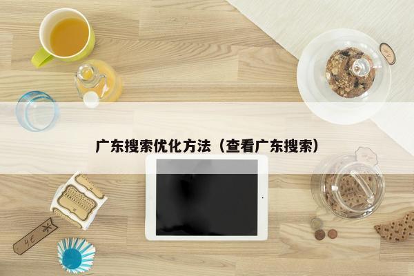 广东搜索优化方法（查看广东搜索）
