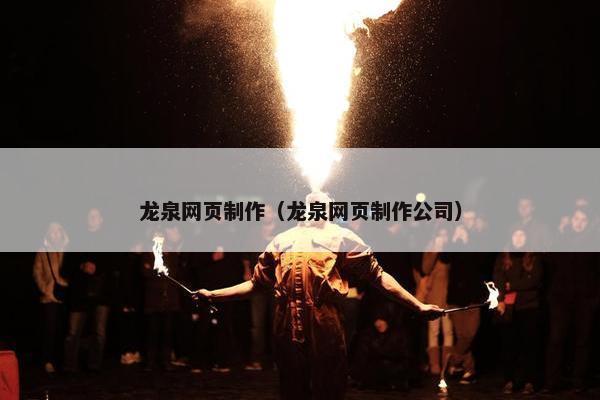 龙泉网页制作（龙泉网页制作公司）