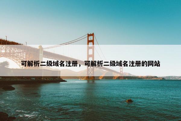 可解析二级域名注册，可解析二级域名注册的网站