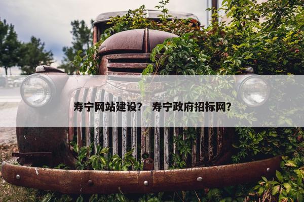 寿宁网站建设？ 寿宁政府招标网？