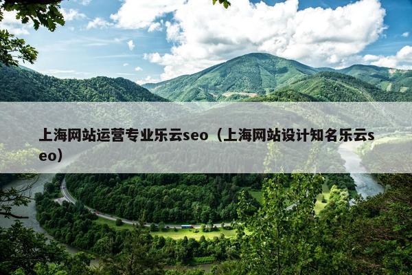 上海网站运营专业乐云seo（上海网站设计知名乐云seo）