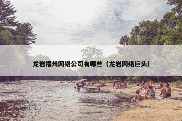龙岩福州网络公司有哪些（龙岩网络巨头）