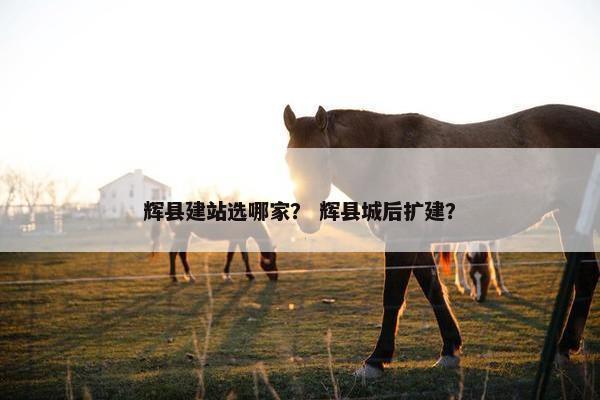 辉县建站选哪家？ 辉县城后扩建？