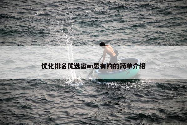 优化排名优选宙m思有约的简单介绍