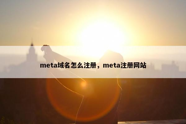 meta域名怎么注册，meta注册网站