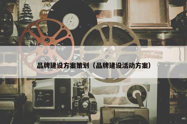 品牌建设方案策划（品牌建设活动方案）