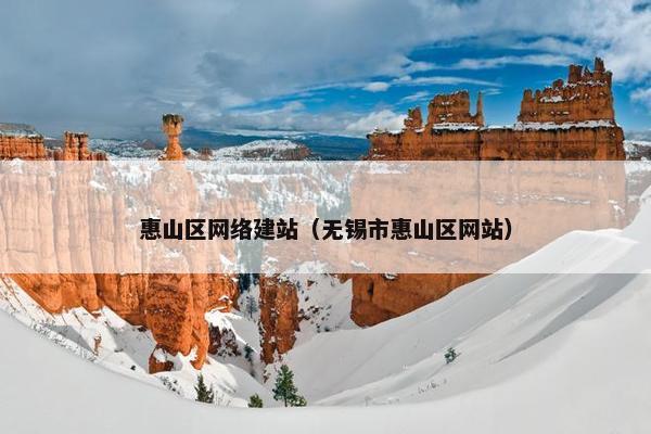 惠山区网络建站（无锡市惠山区网站）