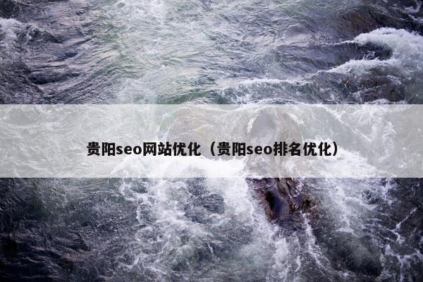 贵阳seo网站优化（贵阳seo排名优化）