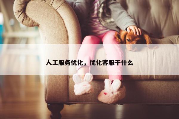 人工服务优化，优化客服干什么