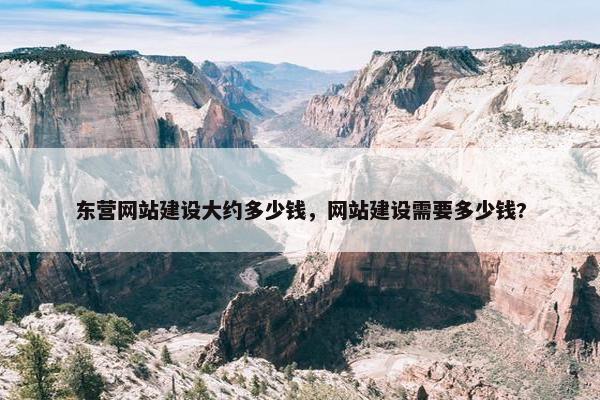 东营网站建设大约多少钱，网站建设需要多少钱?