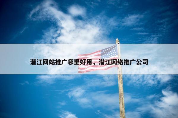 潜江网站推广哪里好用，潜江网络推广公司