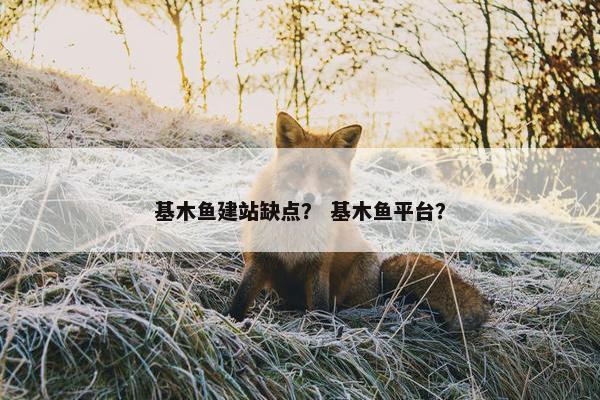 基木鱼建站缺点？ 基木鱼平台？