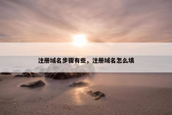 注册域名步骤有些，注册域名怎么填