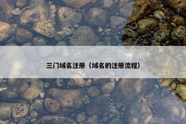 三门域名注册（域名的注册流程）