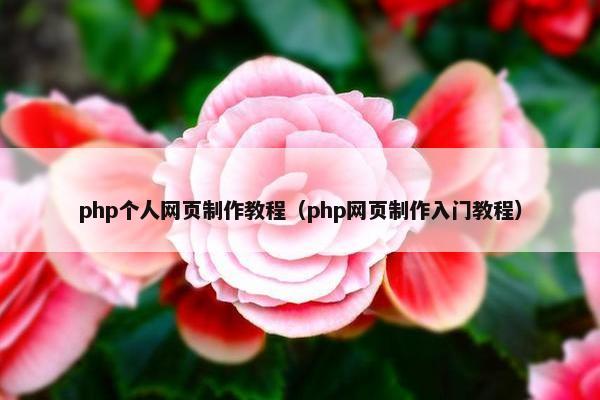 php个人网页制作教程（php网页制作入门教程）