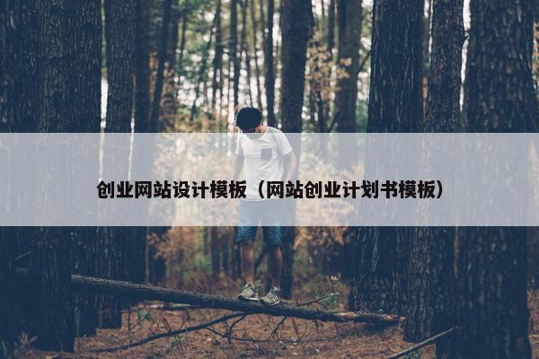 创业网站设计模板（网站创业计划书模板）