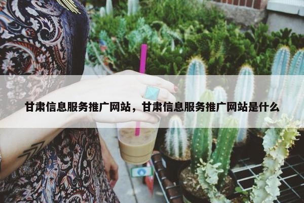 甘肃信息服务推广网站，甘肃信息服务推广网站是什么