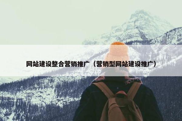 网站建设整合营销推广（营销型网站建设推广）