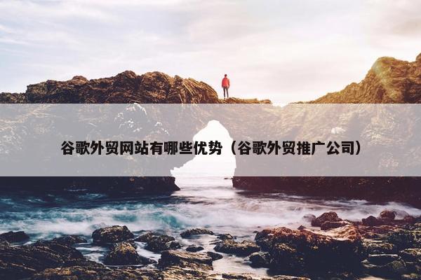 谷歌外贸网站有哪些优势（谷歌外贸推广公司）