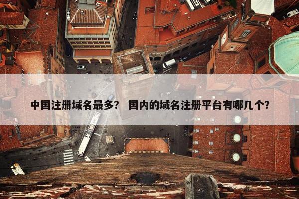 中国注册域名最多？ 国内的域名注册平台有哪几个？