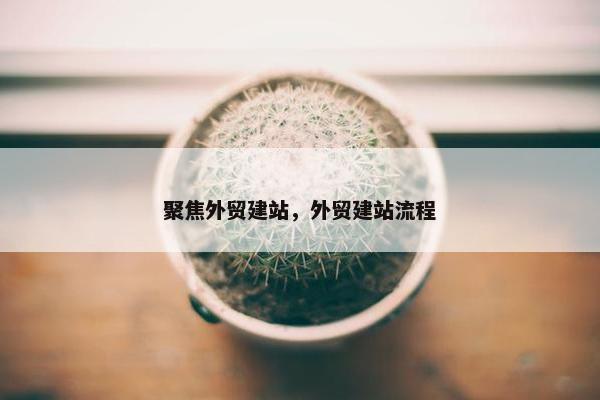 聚焦外贸建站，外贸建站流程