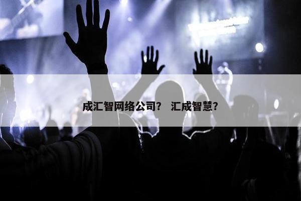 成汇智网络公司？ 汇成智慧？