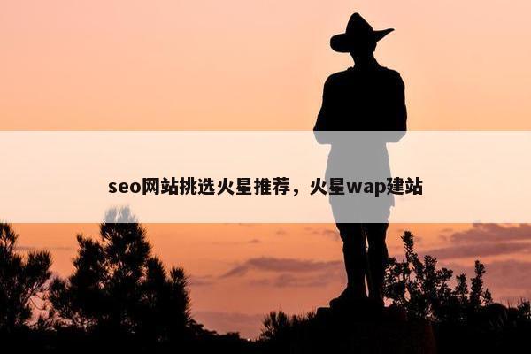 seo网站挑选火星推荐，火星wap建站