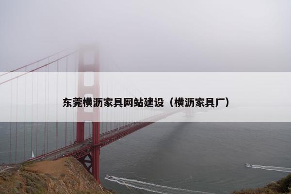 东莞横沥家具网站建设（横沥家具厂）