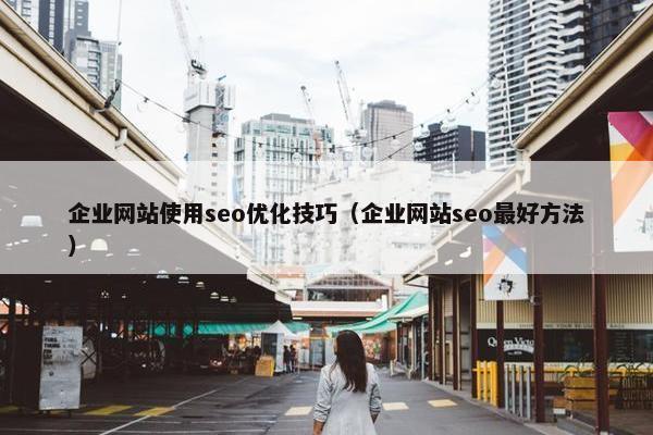 企业网站使用seo优化技巧（企业网站seo最好方法）