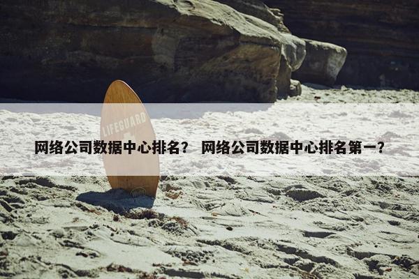 网络公司数据中心排名？ 网络公司数据中心排名第一？