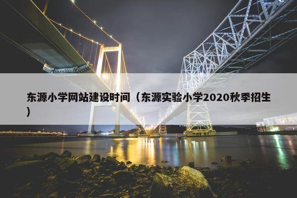 东源小学网站建设时间（东源实验小学2020秋季招生）