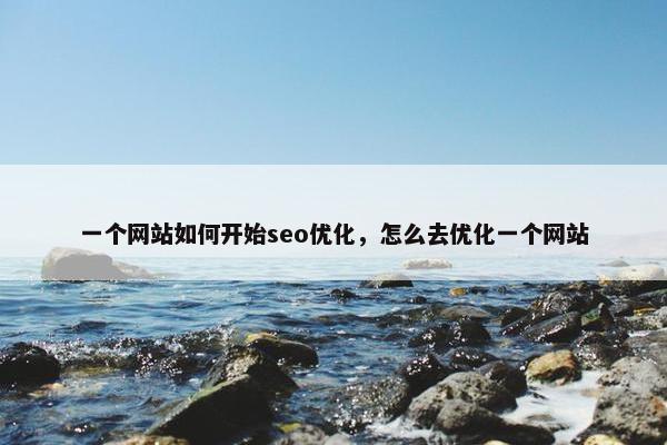 一个网站如何开始seo优化，怎么去优化一个网站