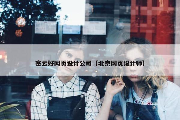 密云好网页设计公司（北京网页设计师）