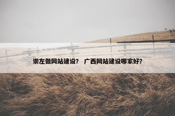 崇左做网站建设？ 广西网站建设哪家好？