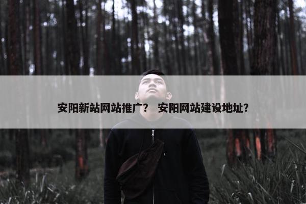 安阳新站网站推广？ 安阳网站建设地址？