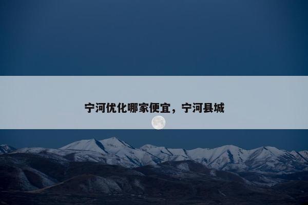 宁河优化哪家便宜，宁河县城