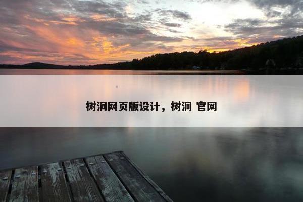 树洞网页版设计，树洞 官网