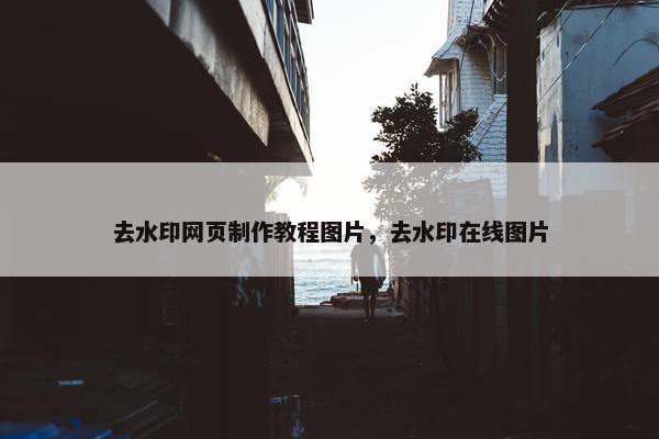 去水印网页制作教程图片，去水印在线图片